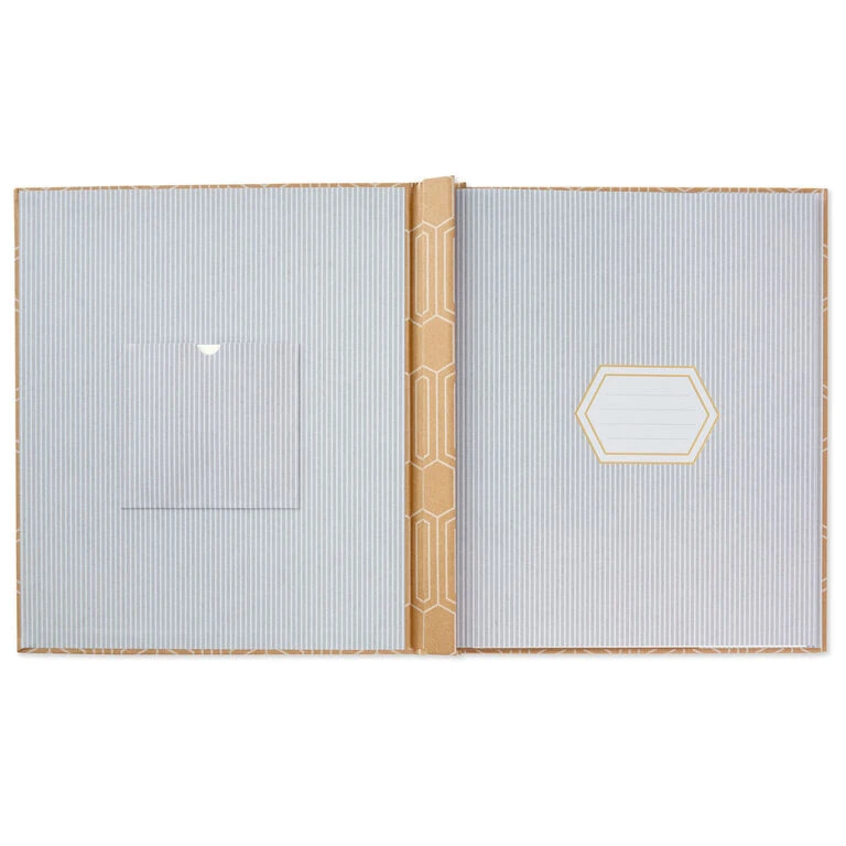 Hallmark Hexagons On Kraft Large Refillable Photo Album - Image 2