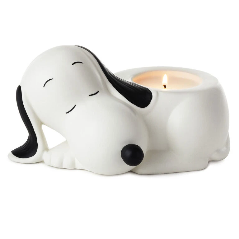 Hallmark Peanuts® Lavender-Scented Ceramic Snoopy Candle - Image 2