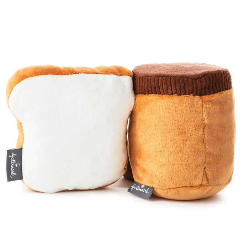 Hallmark Better Together Peanut Butter And Jelly Magnetic Plush, 5" - Image 3