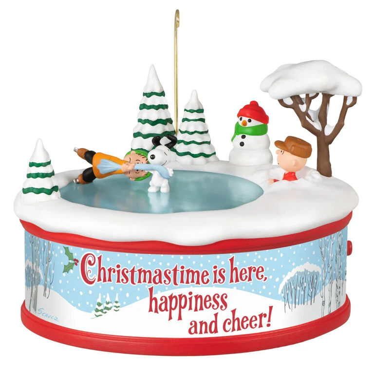 Hallmark The PeanutsĀ® Gang Christmastime Is Here Musical Ornament With Motion