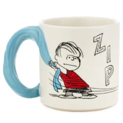 Hallmark PeanutsĀ® Linus And Snoopy Dimensional Blanket Mug, 17 Oz.