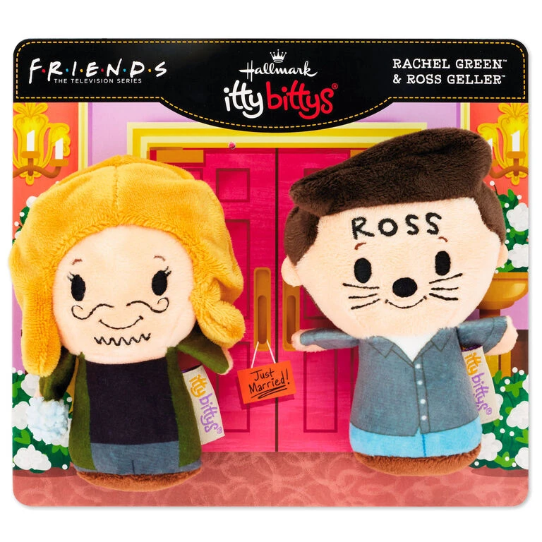 Hallmark Itty Bittys® Friends Ross And Rachel Plush, Set Of 2 - Image 3