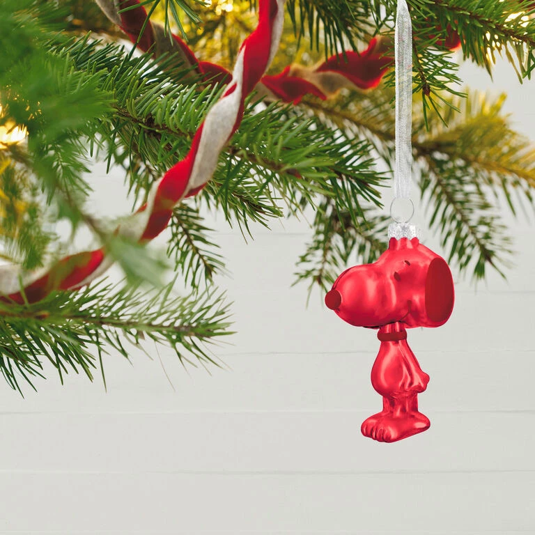 Hallmark The PeanutsĀ® Gang Snoopy Glass Ornaments, Set Of 6 - Image 2